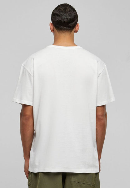 Plain Oversize Drop Shoulder T-Shirt (White)